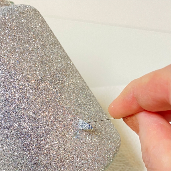 Set "Silberglitzer", 3-teilig